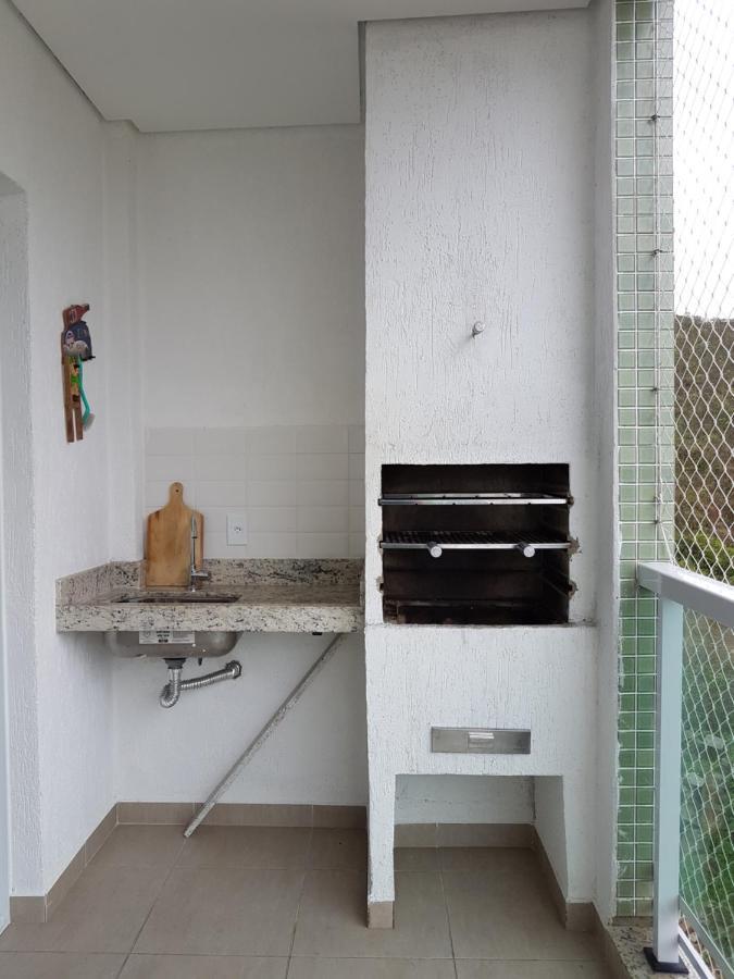 Apartamento Praia Grande Ubatuba Com Churrasqueira Privativa Exterior photo